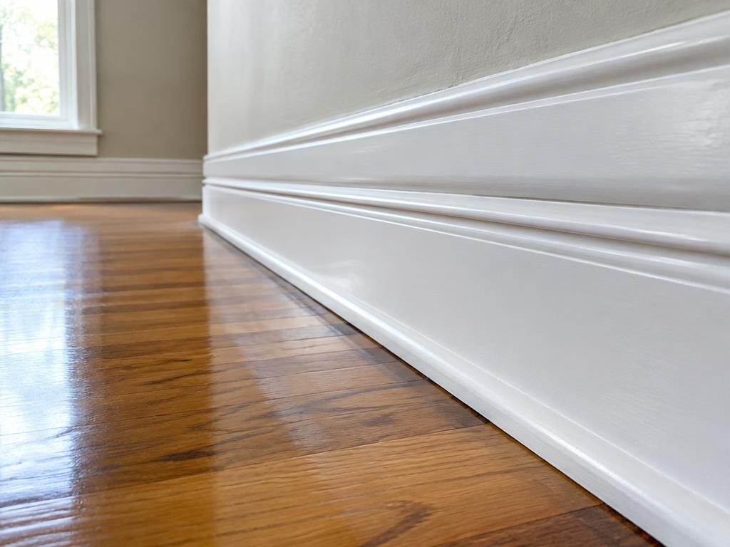 Clean baseboards after cleaning